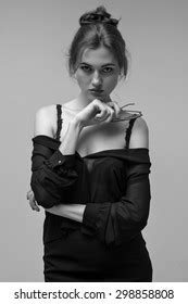 Woman Studio Portrait Sexy Lingerie Stock Photo 298858808 Shutterstock