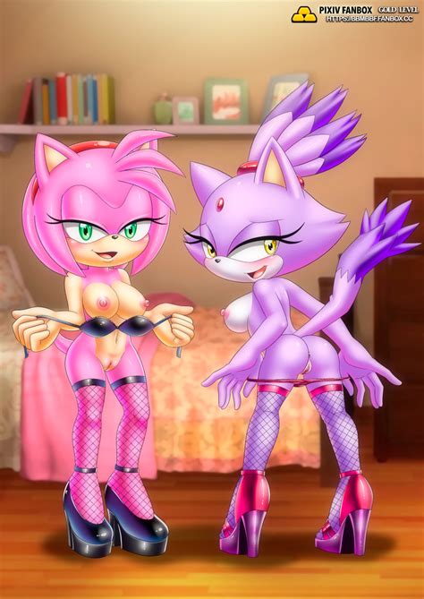 Hentai Busty Amy Rose Anthro Anus Ass Bbmbbf Blaze The Cat Breasts