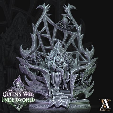 3d Printable The Queens Web Underworld Bundle By Archvillain Games