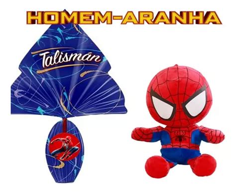 Kit Ovo De Páscoa 150g Ao Leite Homem Aranha Infantil Parcelamento