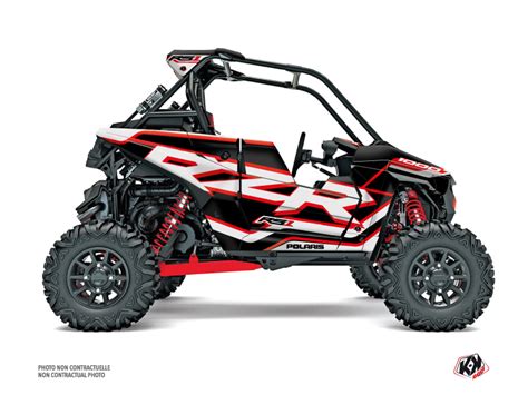 Polaris RZR RS1 UTV Faster Graphic Kit White Red FULL Kutvek Kit Graphik