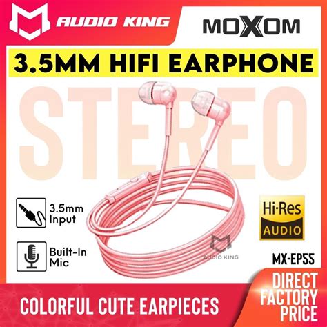 Moxom Earphone Original Earphone Bass Earphone Moxom In Ear Earphone