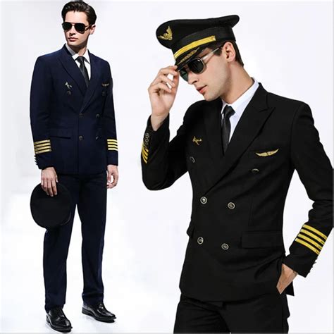 Airline Pilot Uniform Aviation Uniform Suit Pilot Uniform For Captain