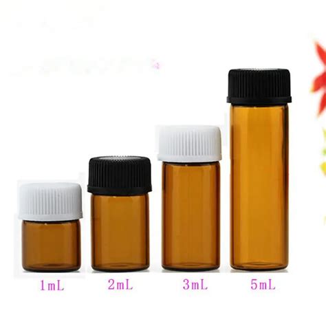 1ml 2ml 3ml 5ml Essential Oil Bottle Amber Mini Essential Oil