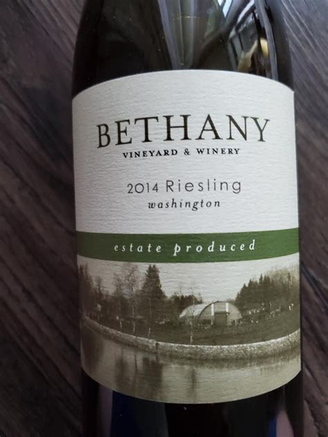 2014 Bethany Vineyards Riesling USA Oregon Washington CellarTracker