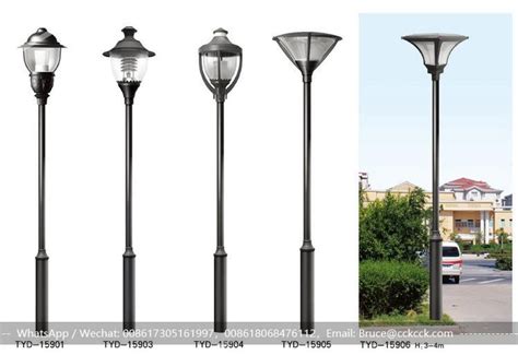 Cast Iron Lamp Pole In Garden Square Simple Series Waterproof Garden