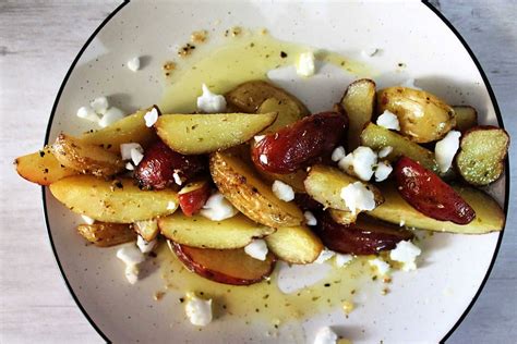 Lemon Olive Oil Fingerling Potatoes With Feta