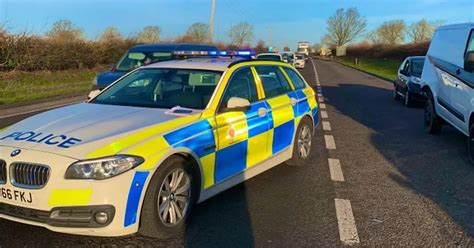 Chelmsford Traffic Police Block Essex Regiment Way As Multi Vehicle Crash Causes Oil Spill