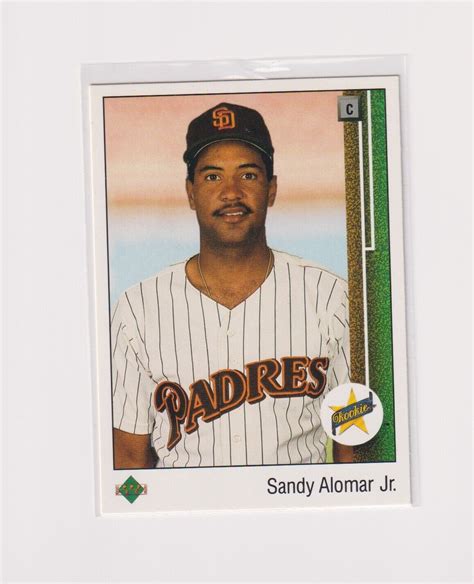 1989 Upper Deck Sandy Alomar Jr San Diego Padres Rc Rookie Ebay