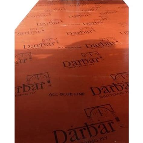 Darbar Gurjan Film Faced Shuttering Plywood Thickness 18 Mm Size 8