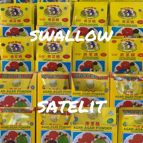 Jual Swallow Globe Brand Satelit Tepung Agar Agar Powder Tinggi Serat