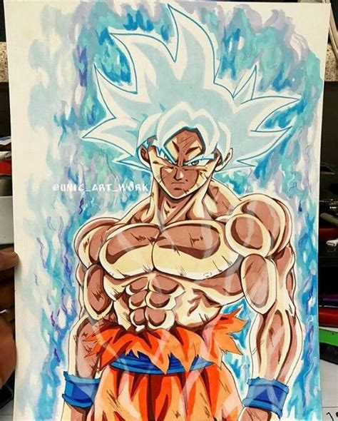 Como Dibujar A Goku Ultra Instinto Dbs Sombras Con Delineador How To