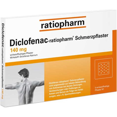 Diclofenac Ratiopharm Schmerzpflaster Mg St Shop Apotheke