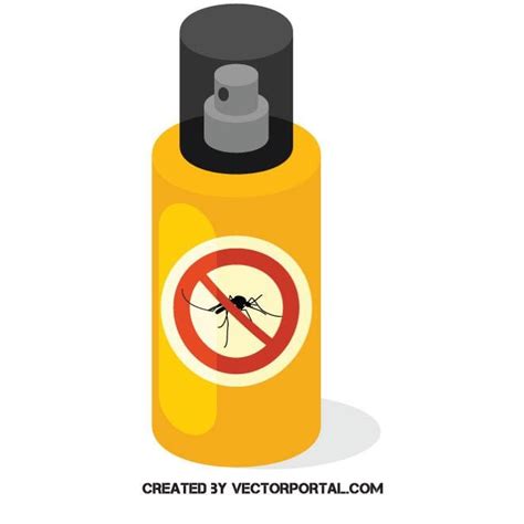 Mosquito Spray Cartoon Clip Art