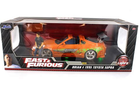 1995 Toyota Supra w/Lights & Brian Figurine , Fast & Furious -R-22937 ...