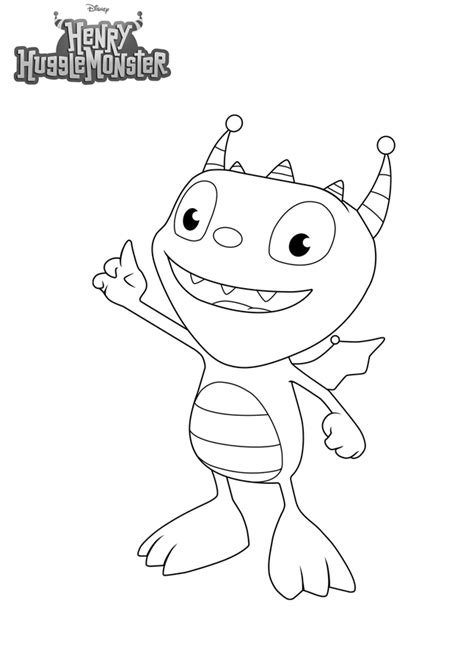 Henry Hugglemonster coloring pages to download and print for free