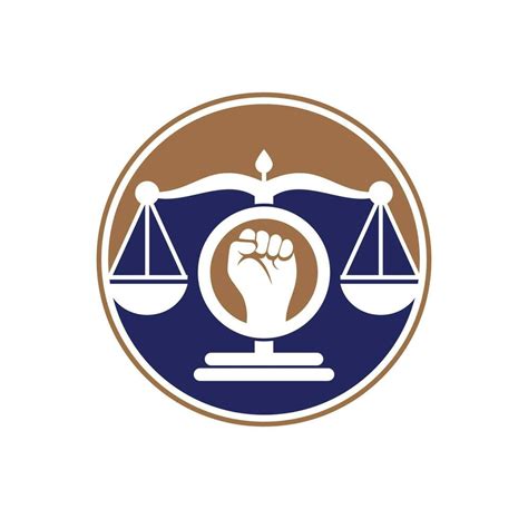 Law Fist Logo Design Icon Justice Scales In Hand Logo Template Design