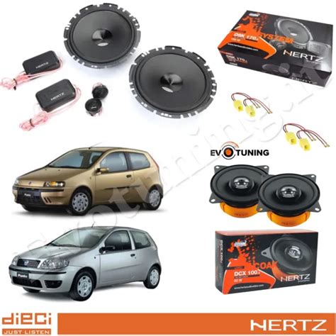 KIT 6 CASSE Altoparlanti HERTZ Anteriori Posteriori Per Fiat Punto 188