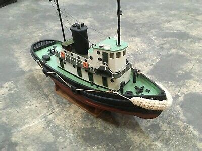 RC Scale Model Tug Boat With Stand | eBay