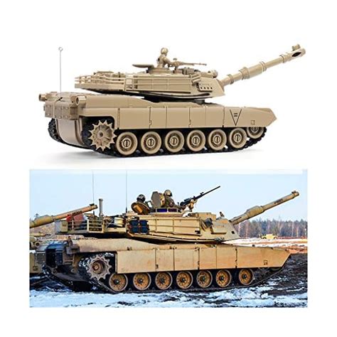 Bvrorere Remote Control Tank US MIA2 Abrams Army Tank Toy 1 28 Scale