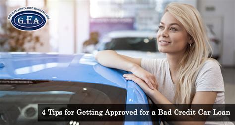 how to get approved for car loan with bad credit