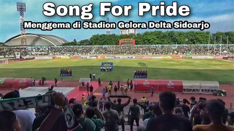 Full Hijau Bonek Nyanyikan Anthem Song For Pride Menggema Di