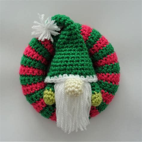 Gonk Wreath Uk Crochet Pattern Christmas Gonk Pattern Mini Etsy