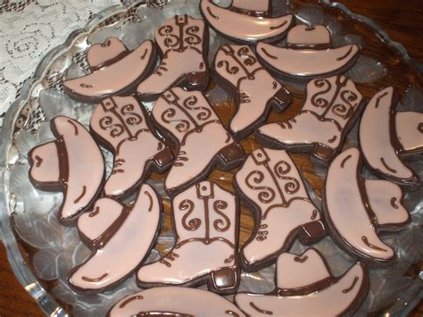 The Simple Cake Cowboy Hat And Cowboy Boot Cookies