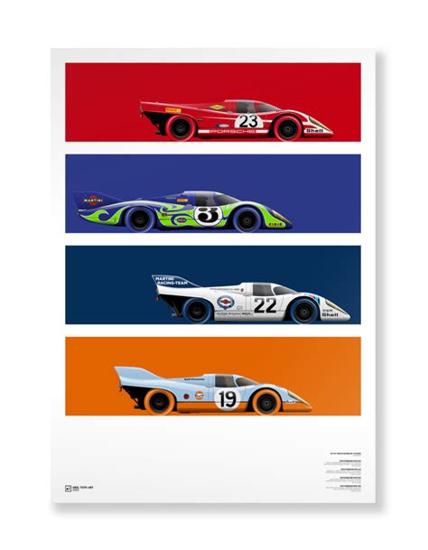 Porsche 917 at Le Mans | 1970-71 | 24 hours of Le Mans – Abel Toth Art