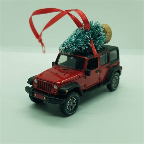 Jeep Wrangler Unlimited Jku Ornament With Tree Etsy