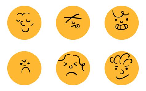 Various Combinations Of Human Emoticons Icon Pack Color Fill 30