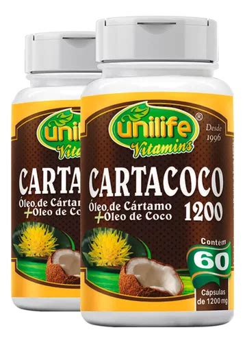 Kit de aceite de cártamo y coco Unilife Cartacoco 2 60 cápsulas