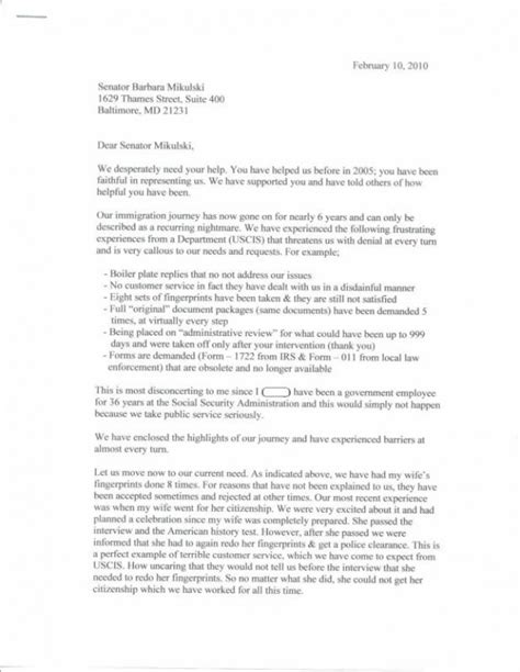 Letters To Senators Responses Craig And Ging S Home On The Web