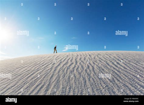 Unusual White Sand Dunes At White Sands National Monument New Mexico