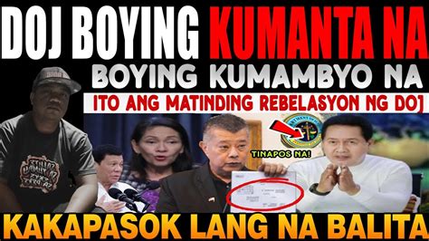 GRABE MATINDI TO MATINDING UTOS Ng DOJ BUMALIK TAD NA REMULLA PASQ