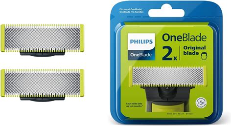 Philips OneBlade X2 Lames De Remplacement En Acier Inoxydable