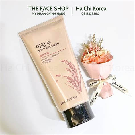 Sữa Rửa Mặt Gạo The Face Shop Rice Water Bright Foaming Cleanser