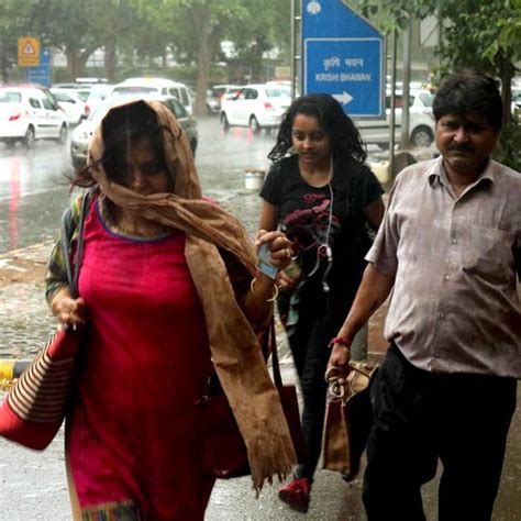 Rain Lashes In Delhi And Ncr People Get Relief From Heat Waves