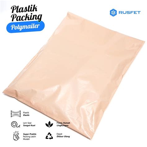 Jual TERMURAH DAN TERBAIK PACKING AMPLOP PLASTIK POLYMAILER NUDE PINK