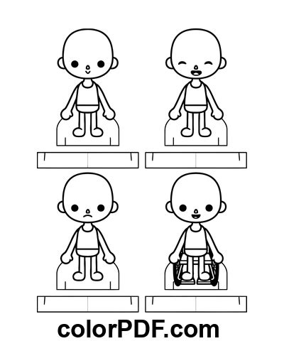 Toca Boca Papper Poupées et Stands Coloriages et livres en PDF