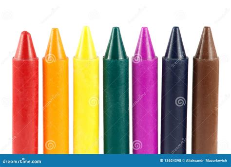 Colored Wax Crayons Stock Photo Image Of Drawing Colorful 13624398