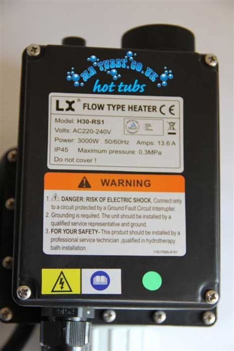 WHIRLPOOL LX H RS Kw Heater Hot Tub Spa Swimming Pool Pond THERMOSTATIC CONTROL