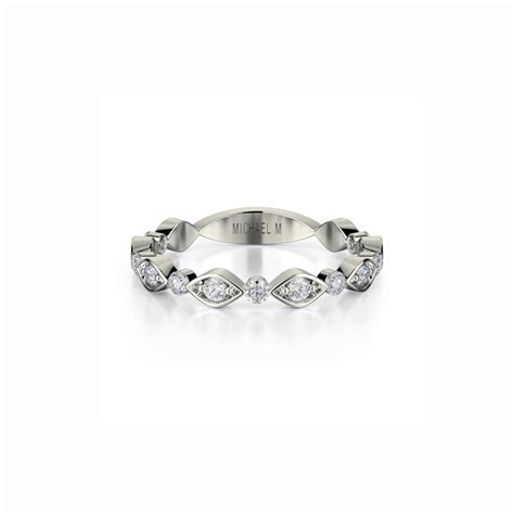 Marquise Round Diamond Band | MICHAEL M