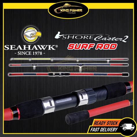 Kft Seahawk Shore Caster 2 Surf Casting Fishing Rod Shopee Malaysia