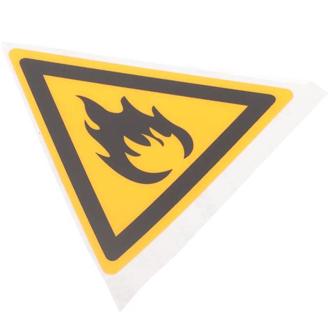 1 Sheet Flammable Warning Sign Safe Warning Label Warning Sign For