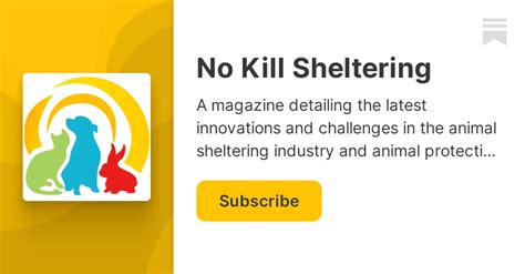 No Kill Sheltering | The No Kill Advocacy Center | Substack