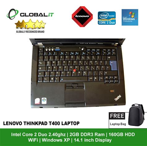 Lenovo Thinkpad T400 C2D 14.1" (Refurbished) - Global Group