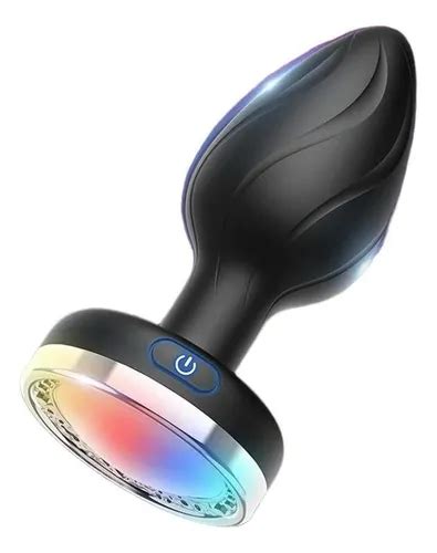 Plug Tapon Anal Vibrador Control Remoto Recargable Luz Led Envío gratis