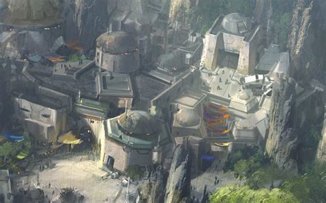 Behind The Thrills New Star Wars Land Concept Art For Disneyland