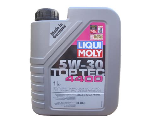 1 X 1 Liter Liqui Moly 5w 30 Top Tec 4400 Günstig Kaufen